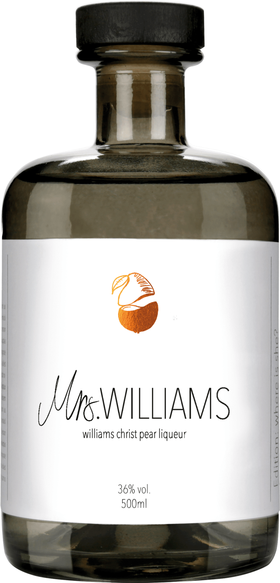 Mrs. Williams finest williams christ pear liqueur