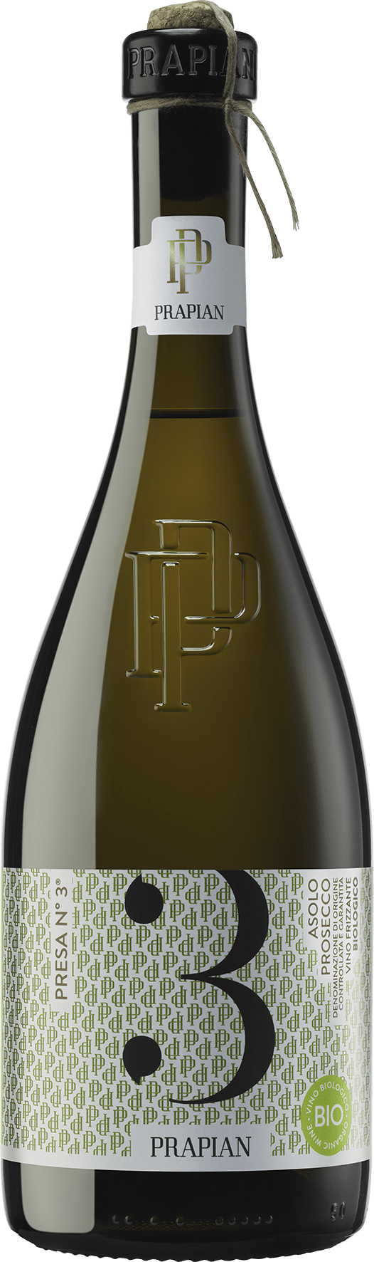 3 Volte Asolo Vino Frizzante biologico spago Prosecco DOCG